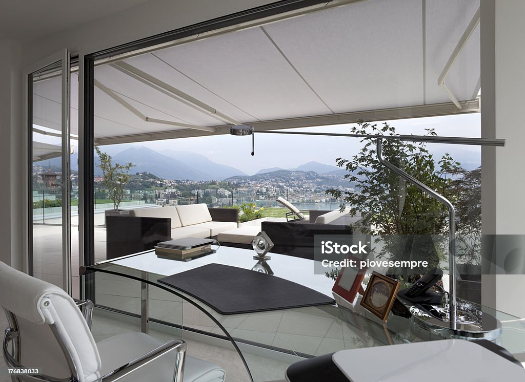 beautiful interior of a modern house Awning Stock Photo