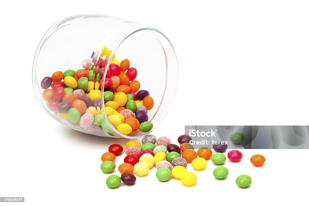 Candy in einem Glas jar - Lizenzfrei Bildkomposition und Technik Stock-Foto