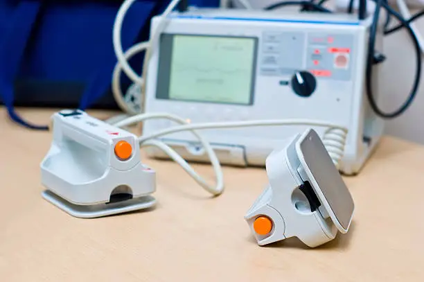 Heart Defibrillator - emergency high technology equipment