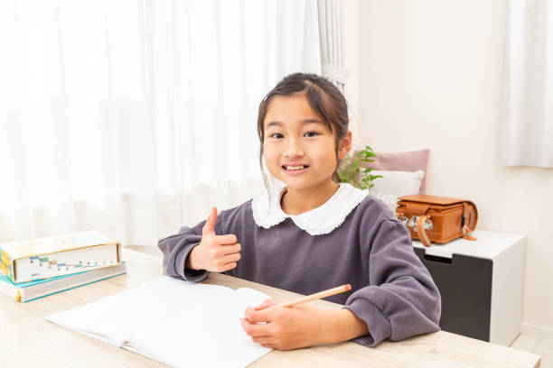 istock A girl studying at home. 1768395965