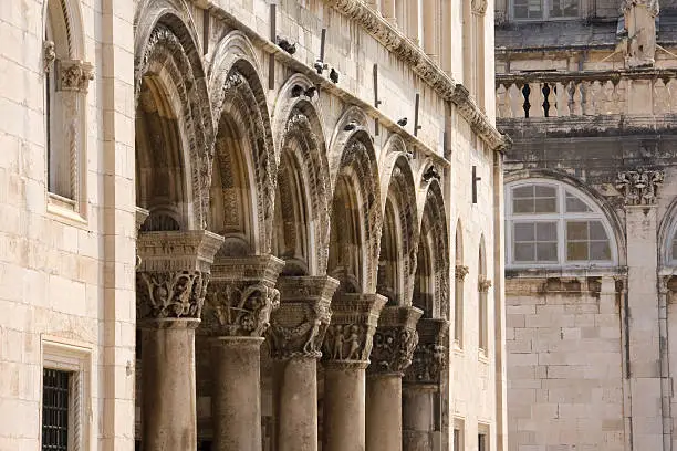 Photo of Colonnade of Princely Palace in Dubrovnik