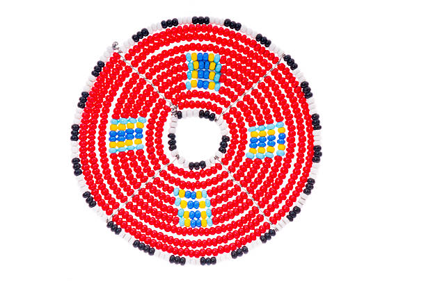 Masai beaded mats from East Africa.