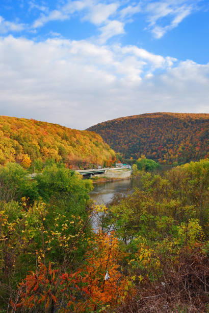 istock Delaware Water Gap panorama in Autumn 176840575