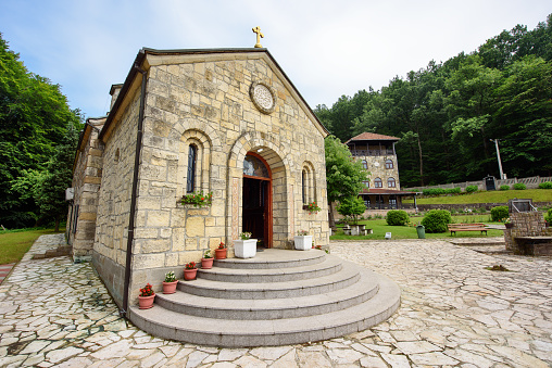 Sopot, Serbia - June 11, 2023: Monastery Tresije on Kosmaj mountain, Serbia.