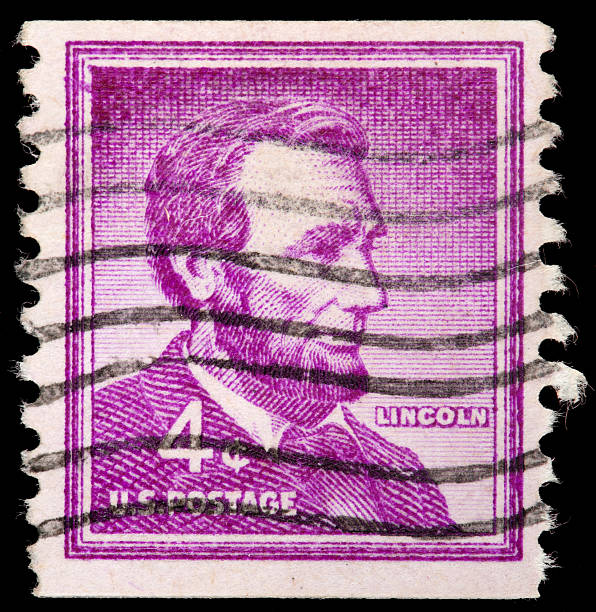 istock Abraham Lincoln US Postage Stamp, 16th President United States 176840959
