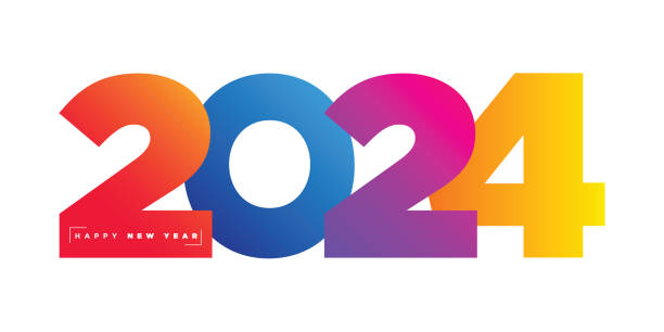 istock 2024. Happy New Year. Abstract numbers on background vector illustration. Holiday banner design for greeting card, invitation, calendar, etc. vector stock illustration 1768416567