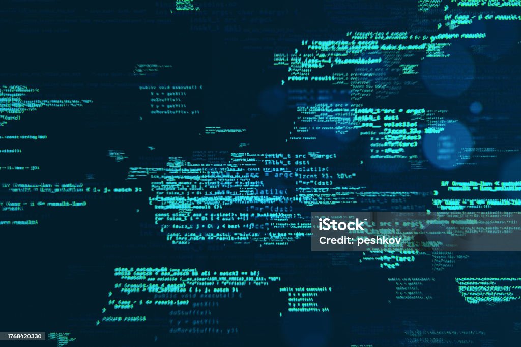 Creative Coding Html Language On Blurry Backdrop Web Developer And ...