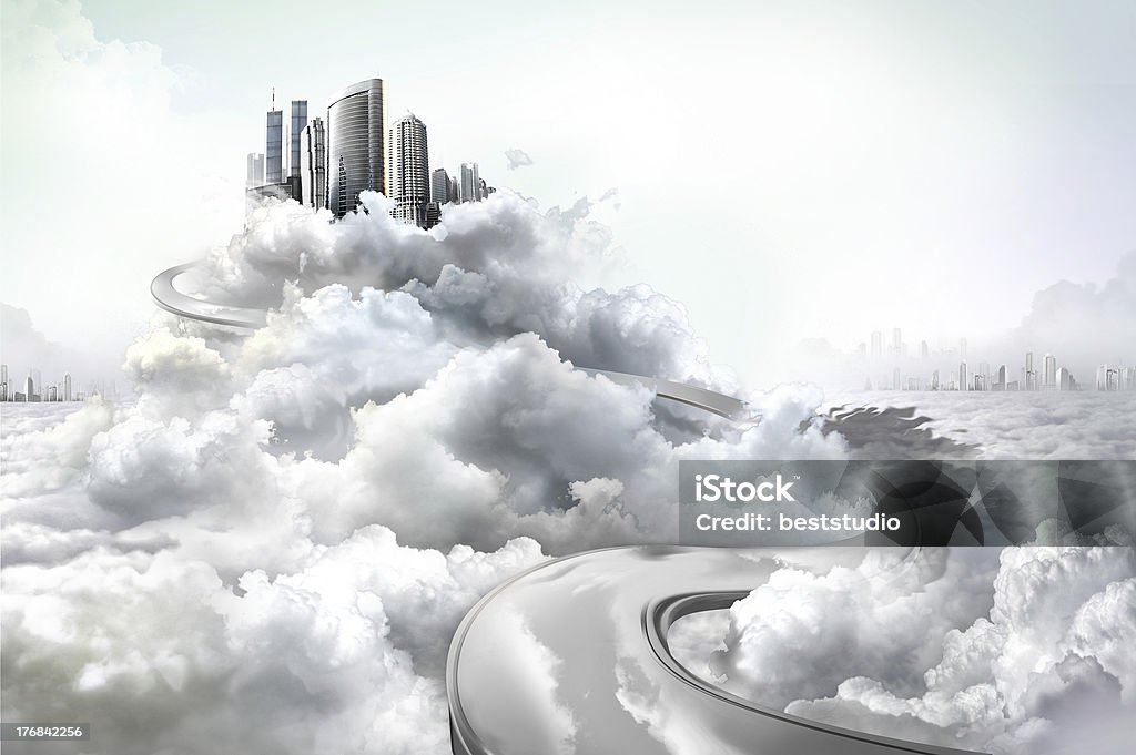 cloud with cityscape Architecture Stock Photo