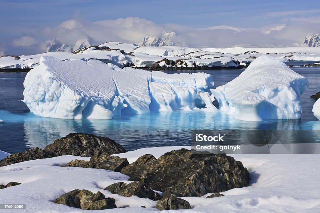 Große Eisberg in der Antarktis - Lizenzfrei Antarktis Stock-Foto