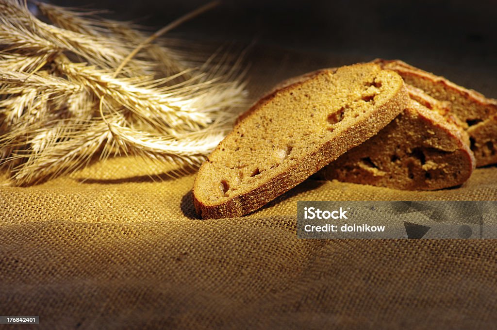 bread and wheat ears Agriculture Stock Photo