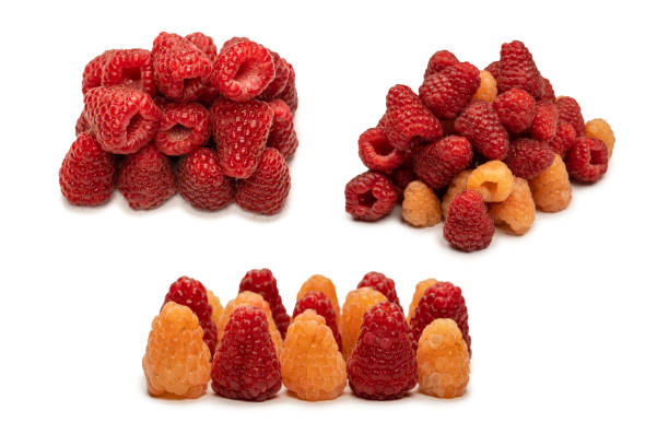 istock Tasty raspberries isolated on  white background. 1768430759