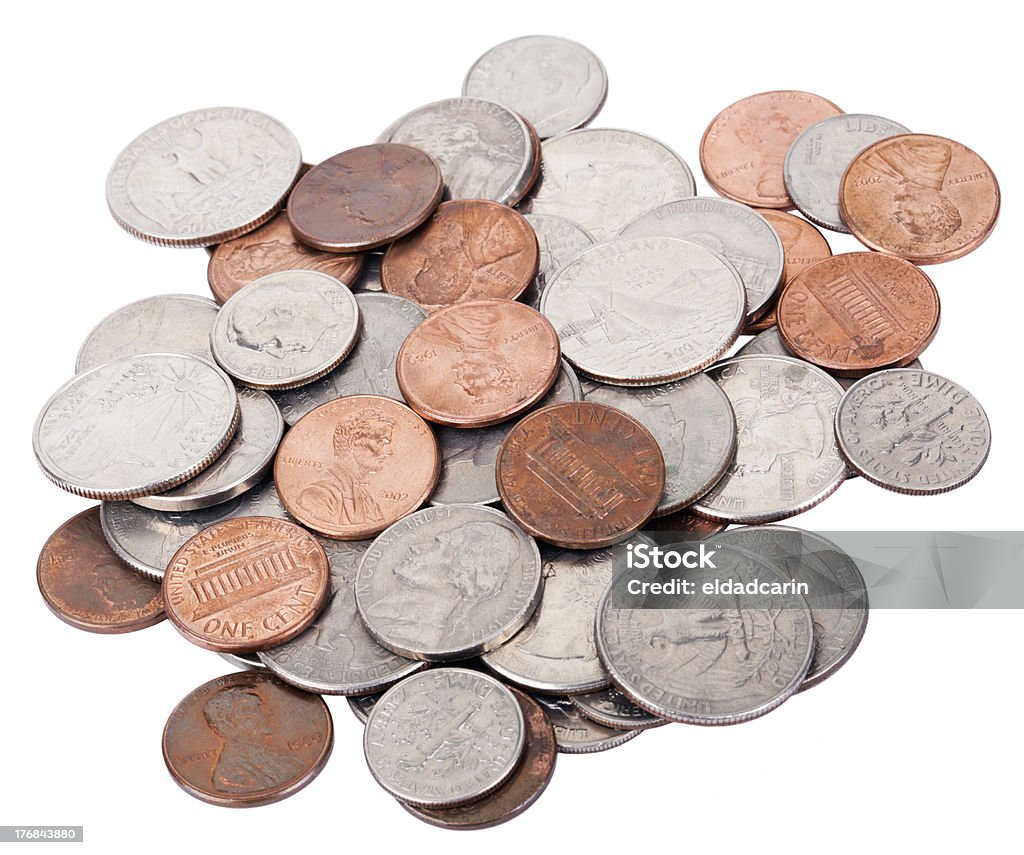 Выделение нам монет с коротким ворсом - Стоковые фото Монета роялти-фри
