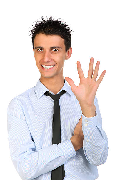 istock Businessman saying welcome 176843950