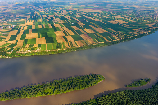 Germany: A trial field for grain from above.