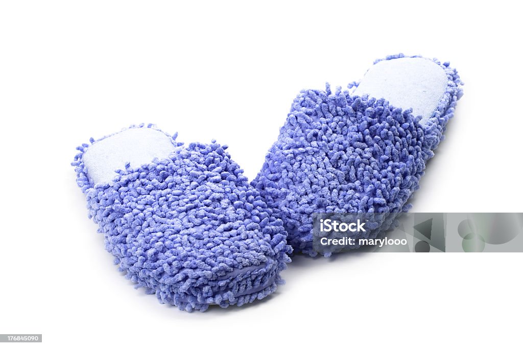 Blu pantofole - Foto stock royalty-free di Abbigliamento