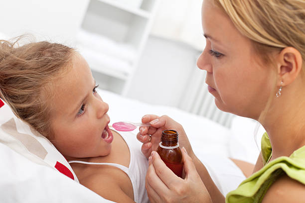 istock Little girl taking medicine 176845305