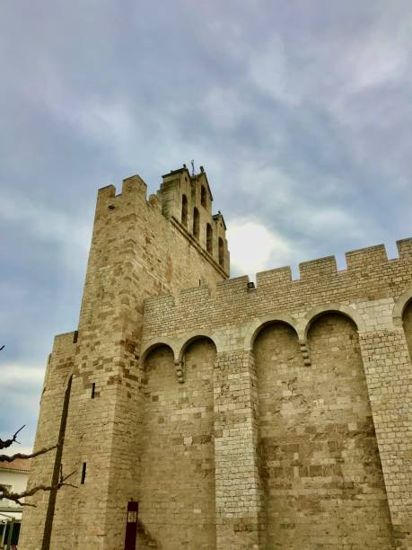 On the coast of the Mediterranean, this fishing town is located in the Camargue. The NotreDame de la Merchurch was built in the 12 century