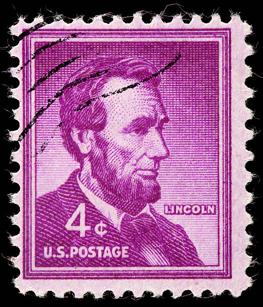 istock Abraham Lincoln US Postage Stamp, 16th President United States 176847833