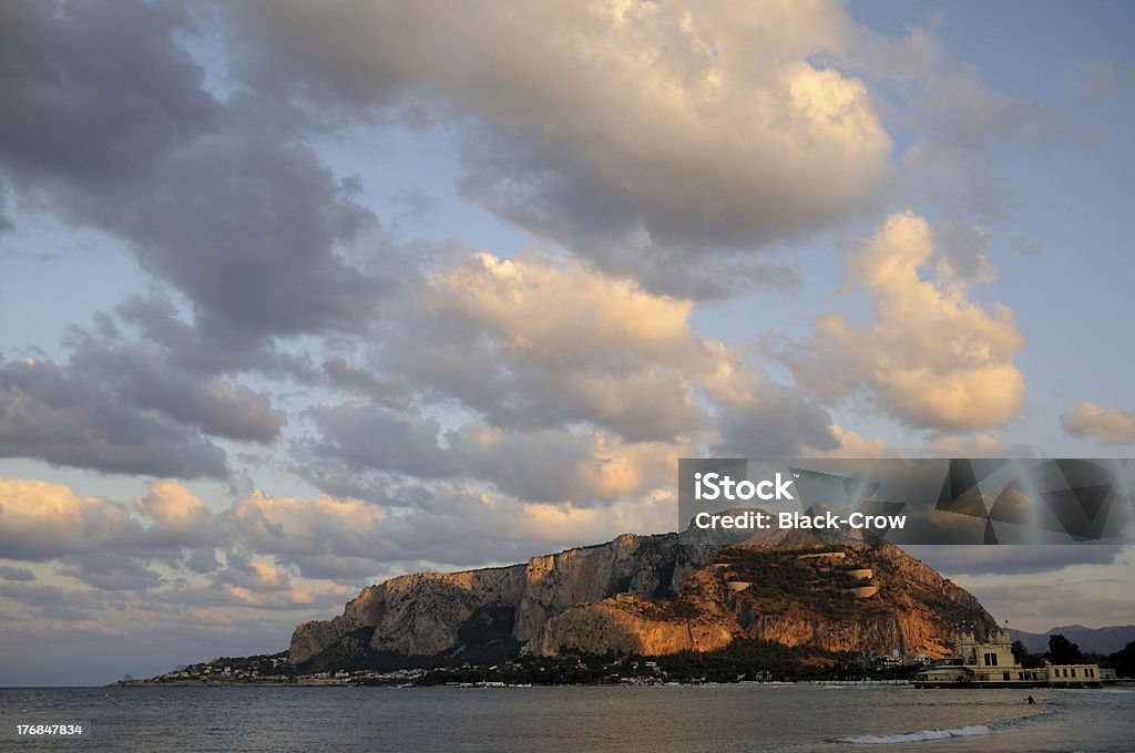 Mondello (Sicily) View of Mondello in Palermo (Sicily) Bay of Water Stock Photo