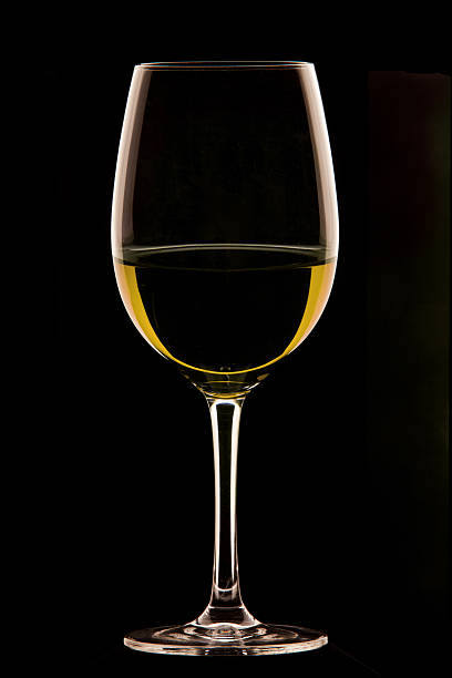 istock Glass of wine on black background. 176848204