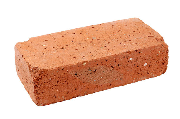 antigo tijolo vermelho - brick single object solid construction material imagens e fotografias de stock