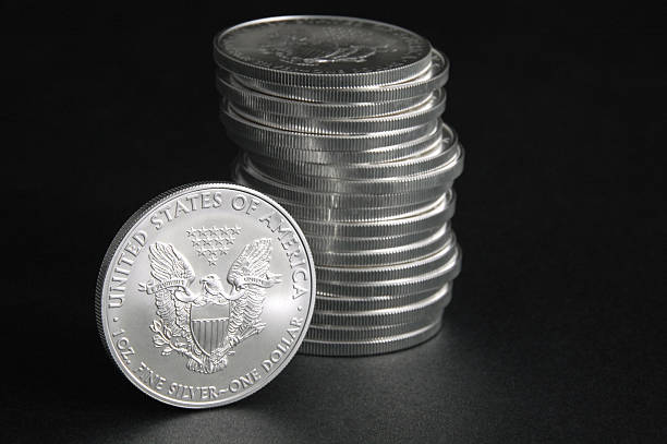 istock AMERICAN SILVER EAGLE DOLLAR OF 20 COINS 176848844