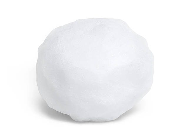 istock A picture of a white snowball on a white background 176849128