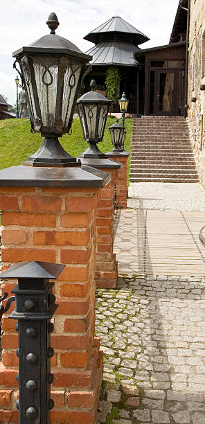 istock Metal old style lamp for street lighting 176849366