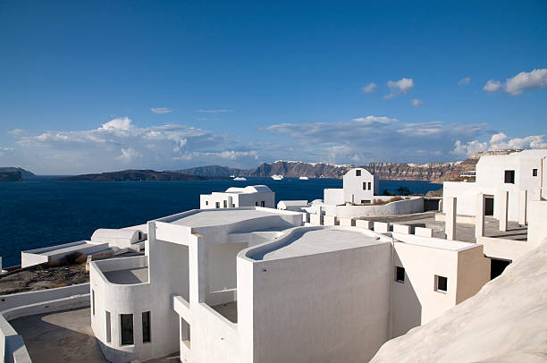 Typical Greek village view and landscape