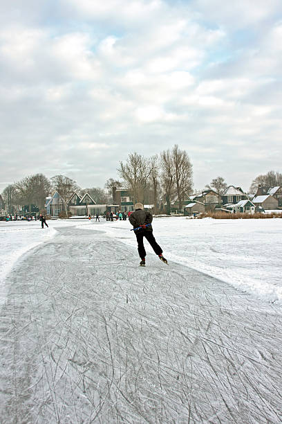istock Ice skating in the countryside from Netherlands 176850606