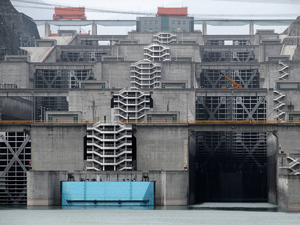 trzy wąwozy dam szczegóły - three gorges zdjęcia i obrazy z banku zdjęć