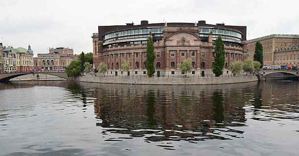 istock Riksdag building at Helgeandsholmen island 176852245