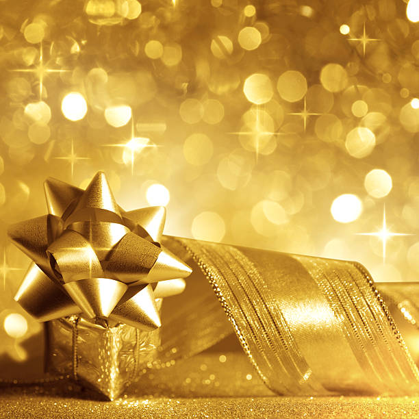 istock Christmas background in gold 176852455