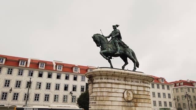 Equestrian statue of King John I in Lisbon