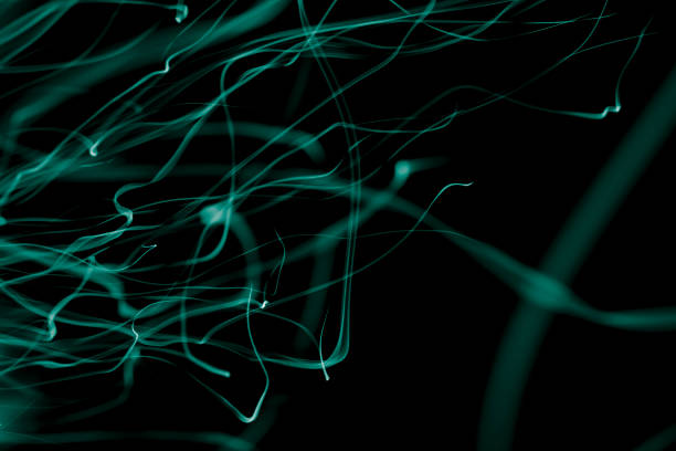 istock light ribbons of sparks on a black background, long exposure 1768531445