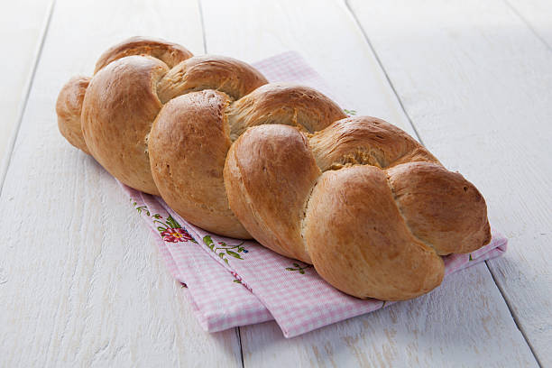 Braided bread stock photo