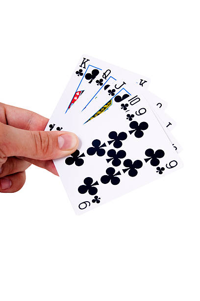 istock Hand holding Playing Cards isolated 176854303