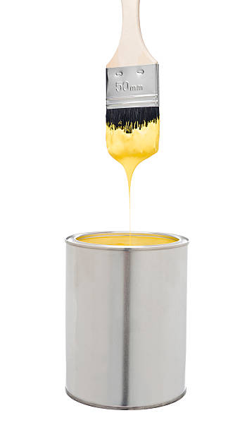 istock Yellow Paint Brush and Can 176854756