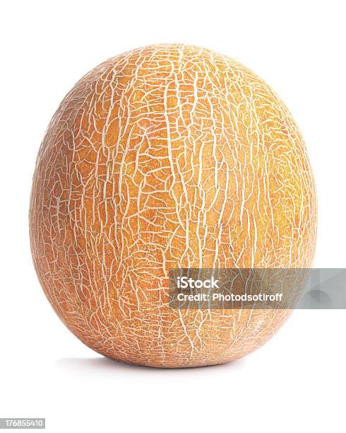 Melone Maturo Isolato Su Sfondo Bianco - Fotografie stock e altre immagini di Agricoltura - Agricoltura, Alimentazione sana, Arancione