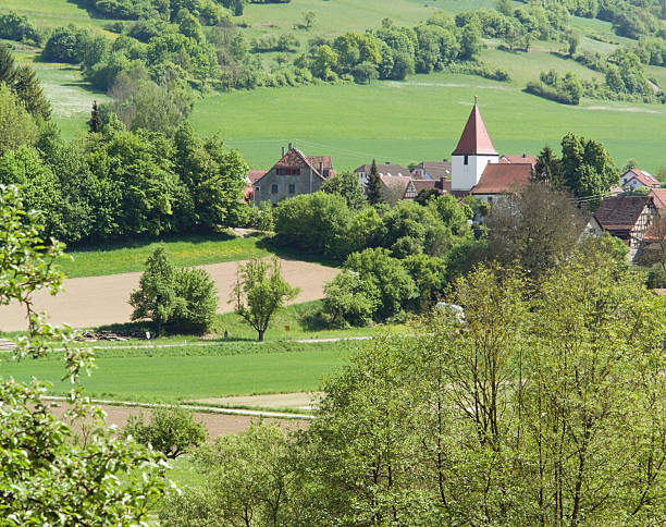 istock small village in Hohenlohe 176856070