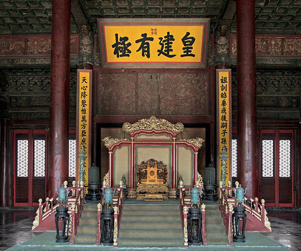 istock throne in the Forbidden City 176856288