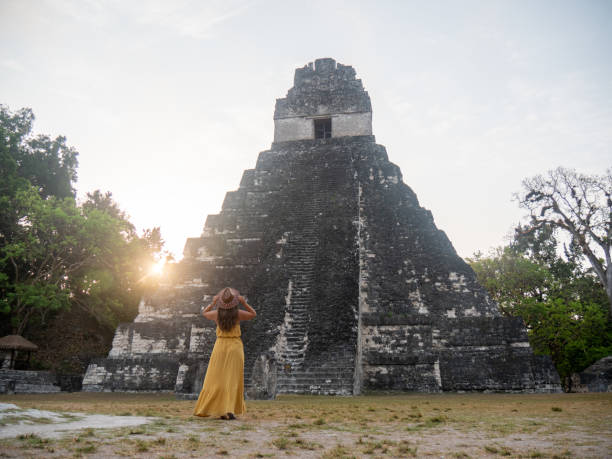istock One woman sightseeing the Tikal ruins 1768567108