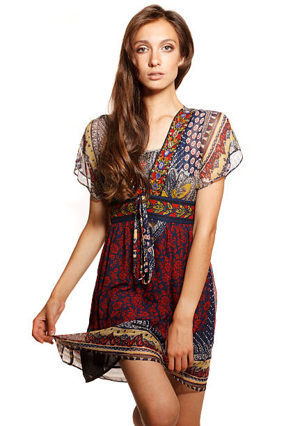 Fashion hippie dress stock photo