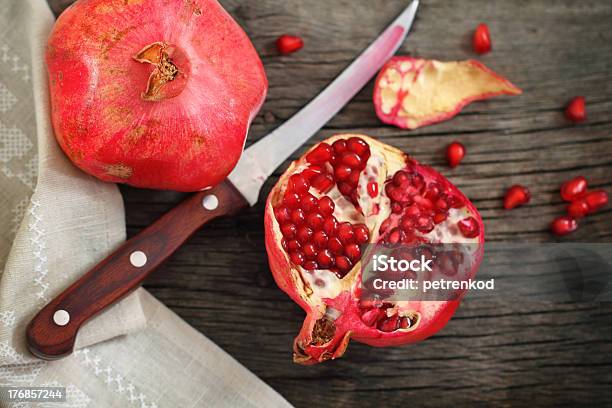 Pomegranate Stock Photo - Download Image Now - Close-up, Cross Section, Dessert - Sweet Food