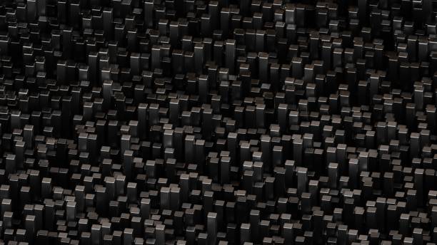 istock 3D render of Abstract geometric grid pattern Cubes Futuristic background 1768573313