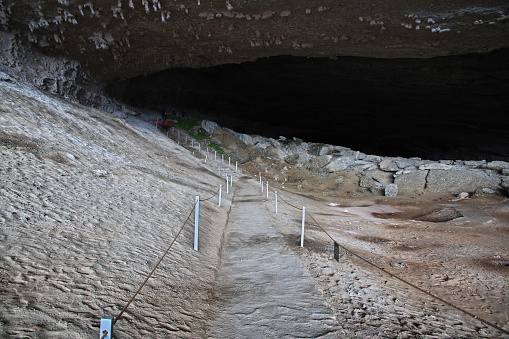 Milodon cave in Torres del Paine National Park, Patagonia of Chile