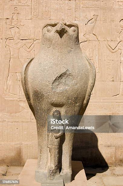 Horus With Pharaoh Statue Stock Photo - Download Image Now - Ancient Civilization, Ancient Egyptian Culture, Archaeology