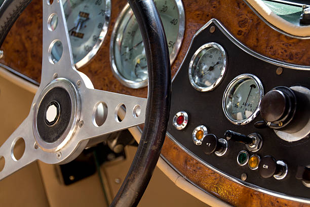 istock interior wood old car with tuning 176857696