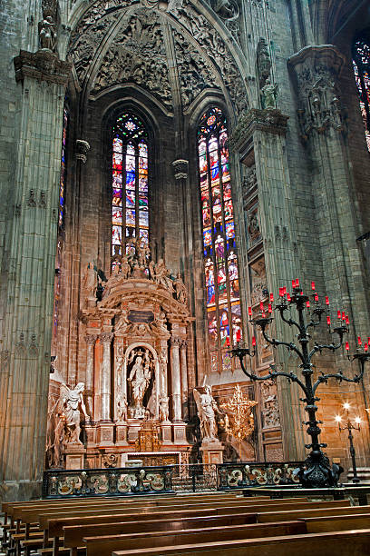 istock Milan - side chapel in Duomo cathedral 176858560