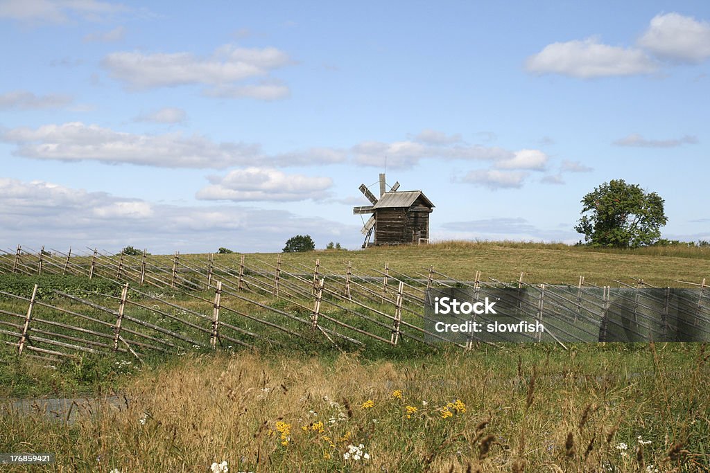 Деревянный забор на Остров Кижи Россия - Стоковые фото Абстрактный роялти-фри